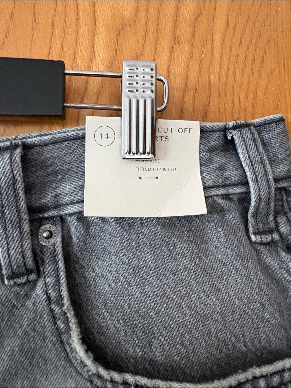Universal Thread Distressed High-Rise Denim Shorts — Gray 14 - Picture 4 of 10